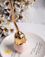 ダストブラシ ネイルブラシ ジェルネイル用品 ネイルアート用品 ダスト除去 チークブラシ お花 バラ形 ローズ形 かわいい おしゃれ
