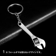 キーホルダー キーリング バッグチャーム 小物 雑貨 工具 ドリル シャベル 金づち オノ のこぎり スパナ ペンチ 定規 男女兼用 メンズ レディース かわいい シンプル かっこいい スタイリッシュ プレゼント ギフト 銀色