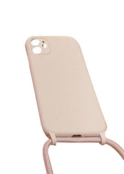 iPhone用ケース iPhone用カバー スマホケース スマホカバー ショルダーストラップ付き 首掛け 肩掛け スマホホルダー 背面保護 傷予防 落下防止 アイフォン用ケース ソフト 柔らかい シンプル 持ち運び便利 保護カバー