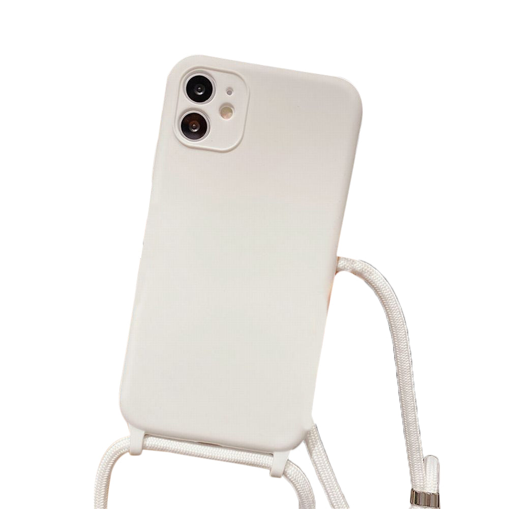 iPhone用ケース iPhone用カバー スマホケース スマホカバー ショルダーストラップ付き 首掛け 肩掛け スマホホルダー 背面保護 傷予防 落下防止 アイフォン用ケース ソフト 柔らかい シンプル 持ち運び便利 保護カバー