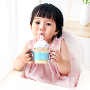 哺乳瓶ホルダー 哺乳瓶カバー 哺乳瓶ケース ベビー 幼児 赤ちゃん ハンドル 授乳用品 哺乳びん 羽 シリコン シンプル 持ち手付き かわいい おしゃれ ソフト 落下防止 保護