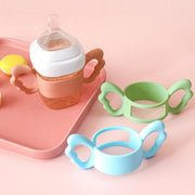 哺乳瓶ホルダー 哺乳瓶カバー 哺乳瓶ケース ベビー 幼児 赤ちゃん ハンドル 授乳用品 哺乳びん 羽 シリコン シンプル 持ち手付き かわいい おしゃれ ソフト 落下防止 保護