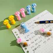 消しゴム 肉球型 5色セット 5個セット キッズ 子供 女の子 文房具 文具 筆記用具 ステーショナリー 猫の手 ネコ 可愛い 小学生 中学生 高校生 子ども