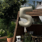 ナンバーバルーン アルミ風船 数字 ビッグサイズ 誕生日会 飾り付け 装飾 ニュアンスカラー ナチュラル 定番 シンプル 大きい ジャンボ 存在感 記念日 イベント バースデーパーティー お祝い 演出 サプライズ パーティーグッズ