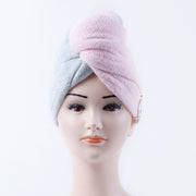タオルキャップ ヘアキャップ ボタン付き 吸水キャップ バス用品 ヘアドライタオル 乾燥用 マイクロファイバー ソフト ふわふわ 吸水速乾性 もこもこ 便利 柔らかい 女性用 レディース