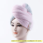 タオルキャップ ヘアキャップ ボタン付き 吸水キャップ バス用品 ヘアドライタオル 乾燥用 マイクロファイバー ソフト ふわふわ 吸水速乾性 もこもこ 便利 柔らかい 女性用 レディース