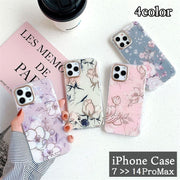 スマートフォンケース iPhoneケース スマホカバー アイフォンケース フラワー 花柄 上品 パステルカラー レトロ調 フェミニン エレガント 背面保護 傷防止 おしゃれ かわいい レディース 女性 婦人 アイフォーン用