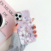 スマートフォンケース iPhoneケース スマホカバー アイフォンケース フラワー 花柄 上品 パステルカラー レトロ調 フェミニン エレガント 背面保護 傷防止 おしゃれ かわいい レディース 女性 婦人 アイフォーン用