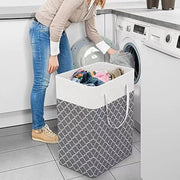 ランドリーバスケット 75L 大容量 収納ボックス 収納ケース 洗濯かご 洗濯籠 バッグタイプ 折りたたみ コンパクト おしゃれ おもちゃ収納 洗濯物入れ 省スペース 持ち手付き 撥水加工 整理整頓 衣類収納