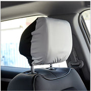 ヘッドレストカバー 車載 ヘッドレストキャップ フロントシート用 汚れ防止 傷防止 カー用品 車内装飾 被せるタイプ 洗濯可 ブラック ホワイト 無地 バイカラー モノクロ