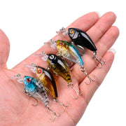 クランクベイト ハードルアー 釣り用品 フィッシング用品 小型 リップ トリプルフック ハードベイト 疑似餌 釣り餌 釣り具 海釣り 船釣り バス釣り 川釣り