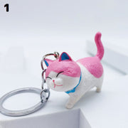 キーホルダー キーリング バッグチャーム 猫 ネコ ねこ キャット かわいい 可愛い キュート プレゼント ギフト 景品 賞品