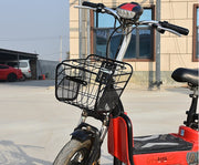 自転車用カゴ フロントカゴ サイクルバスケット 自転車用バスケット 前カゴ 蓋付き ネジ付属 金具付属 バイクバスケット 後付け 折りたたみ自転車 マウンテンバイク 取り付け簡単 収納かご 籠 自転車アクセサリー スクエア シンプル カジュアル 大容量 収納力アップ 黒