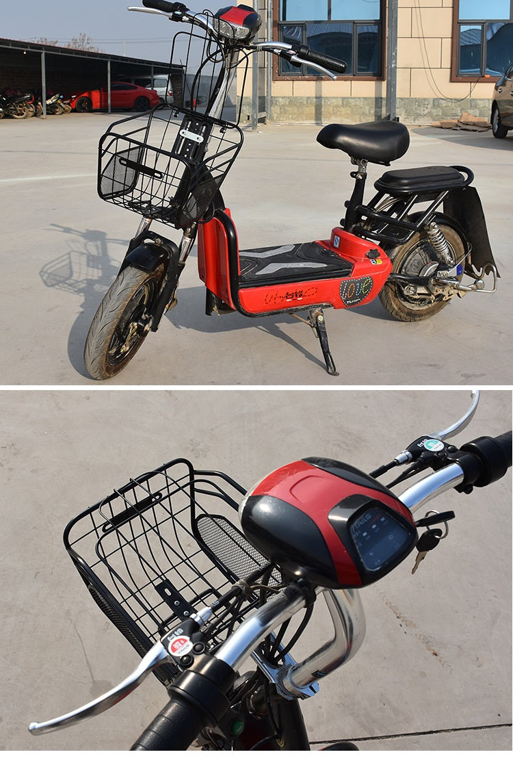 自転車用カゴ フロントカゴ サイクルバスケット 自転車用バスケット 前カゴ 蓋付き 商品画像4