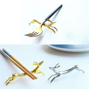 箸置き 箸枕 箸休め 食器 カトラリー ナイフレスト スプーンレスト フォークレスト かわいい アニマル ゴールドカラー シルバーカラー