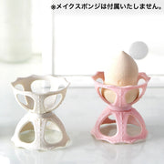 メイクスポンジスタンド メイクスポンジホルダー メイクパフ 化粧パフ 立体パフ 3Dパフ ラック パフ置き メイクアップ 保管 乾燥 便利 可愛い おしゃれ メイクツール 化粧小物 美容ツール メイクグッズ 化粧道具