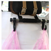 ヘッドレストフック シートフック 車内用 フック カー用品 車内アクセサリー 車内収納用品 後部座席 シート裏 買い物袋 荷物 ゴミ袋 かばん