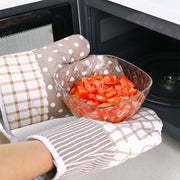 鍋つかみ ミトン グローブ 片手用 キッチン用品 花柄 ドット柄 チェック柄 ループ付き かわいい おしゃれ