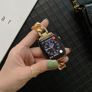 AppleWatch用バンド 腕時計用ベルト メンズ レディース 男女兼用 38mm 40mm 41mm 42mm 44mm 45mm アップルウォッチ 交換ベルト メタリック チェーン おしゃれ 高級感