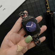 AppleWatch用バンド 腕時計用ベルト メンズ レディース 男女兼用 38mm 40mm 41mm 42mm 44mm 45mm アップルウォッチ 交換ベルト メタリック チェーン おしゃれ 高級感