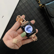 AppleWatch用バンド 腕時計用ベルト メンズ レディース 男女兼用 38mm 40mm 41mm 42mm 44mm 45mm アップルウォッチ 交換ベルト メタリック チェーン おしゃれ 高級感