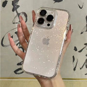 iPhoneケース アイフォンケース スマートフォンケース スマホカバー スマホケース スマホアクセサリー キラキラ クリア ラメ 背面保護 おしゃれ かわいい