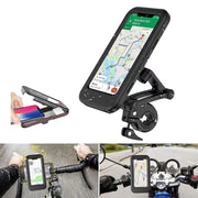 スマホホルダー 携帯ホルダー マウント スタンド ケース 自転車 ロードバイク オートバイ 防水 固定 落下防止 360度回転