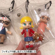 キーホルダー クリアケース マルチケース クリアポーチ キーケース フィギュアケース 小銭入れ コインケース 小物入れ 推し活 推しカラー 推し色 カラビナ付き 長方形 保護ホルダー 保護ケース 推し活ケース ぬいぐるみ ポケットティッシュケース アクリルスタンド アクキー保護 透明 中身が見える イヤホンケース オタ活
