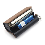 iQOSケース アイコスケース シガレットケース 電子タバコ用ケース 保護ケース IQOS ILUMA 収納 コンパクト レザー調 リング付き 充電用ホール 穴 おしゃれ スタイリッシュ スリム ユニセックス 男女兼用 メンズ レディース