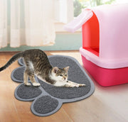 砂取りマット 猫用 ペット用品 トイレマット ネコ 滑り止め付き 肉球 砂落とし 猫砂シート 猫砂キャッチャー かわいい おしゃれ ランチョンマット 便利 犬 水洗い可能 動物 猫グッズ