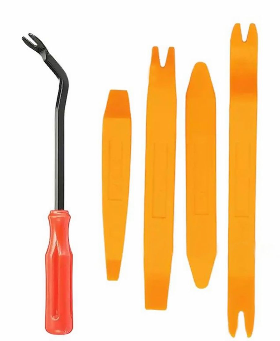 内張りはがし ドライバー付き 5点セット パネル取り外し 内装はがし工具 車用工具 修理 ガレージ用品 車用工具 内装 外装 剥がし 取付 取り付け インパネ グリップ ナビ スピーカー DIY 便利 コンパクト