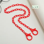 メガネチェーン 眼鏡用ストラップ マスチェーン グラスホルダー マスクストラップ 落下防止 便利 紛失防止 フック シンプル カラフル おしゃれ 眼鏡用アクセサリー マスクアクセサリー 男女兼用 キッズ 子供用