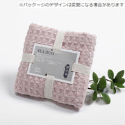 フェイスタオル 単品 日用品 生活用品 ワッフル シンプル 無地 36cm×75cm 洗面所 洗顔 顔拭き 汗拭きタオル やわらか 定番 スタンダード デイリー キッチン ピンク ブラウン 茶 ブルー 青 パープル 紫 ホワイト 白 グレー 長方形 縦長