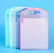 クリアファイルケース ドキュメントファイルホルダー バッグ型書類ケース A4収納 13ポケット じゃばら 防水 大容量 持ち運び