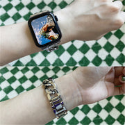 アップルウォッチバンド レディース 腕時計ベルト AppleWatchバンド 交換ベルト 38mm 40mm 42mm 44mm チェーン かわいい ビジネス おしゃれ