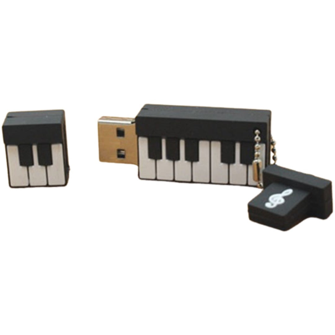 USBメモリ 32GB フラッシュメモリー USBドライブ USBメモリー ト音記号 音符 楽器 ピアノ 鍵盤 音楽デザイン USB2.0 TypeA キャップ敷き おしゃれ 可愛い データ保存 ギフト プレゼント 贈り物