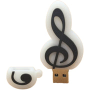 USBメモリ 32GB フラッシュメモリー USBドライブ USBメモリー ト音記号 音符 楽器 ピアノ 鍵盤 音楽デザイン USB2.0 TypeA キャップ敷き おしゃれ 可愛い データ保存 ギフト プレゼント 贈り物