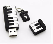 USBメモリ 32GB フラッシュメモリー USBドライブ USBメモリー ト音記号 音符 楽器 ピアノ 鍵盤 音楽デザイン USB2.0 TypeA キャップ敷き おしゃれ 可愛い データ保存 ギフト プレゼント 贈り物