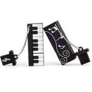 USBメモリ 32GB フラッシュメモリー USBドライブ USBメモリー ト音記号 音符 楽器 ピアノ 鍵盤 音楽デザイン USB2.0 TypeA キャップ敷き おしゃれ 可愛い データ保存 ギフト プレゼント 贈り物