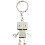 キーホルダー キーリング ファッション小物 男女兼用 レディース メンズ ロボット メカ かわいい 個性的 レトロ アンティーク調 おしゃれ ギフト 記念日 誕生日 父の日 プレゼント シルバーカラー