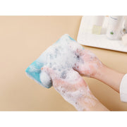 泡立てネット 2個セット 洗顔ネット 紐付き 巾着タイプ 石鹸ネット 石けん ソープ 洗顔グッズ 引っ掛け 吊り下げ 使いやすい 浴室 洗面所