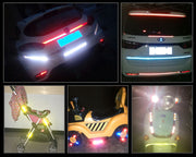 反射テープ 8m リフレクター ステッカー シール 夜間 安全対策 バイク 自転車 車 幅1cm 追突防止 セーフティーグッズ バイク用品 カー用品 警告 反射板