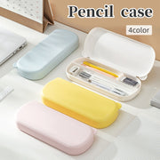ペンケース 筆箱 ペン入れ 文房具入れ シンプル 無地 プラスチック 仕切り 使いやすい 収納 筆記用具 収納ケース 熊 クマ 耳付き かわいい おしゃれ すっきり 整理整頓 スタイリッシュ 学生 オフィス