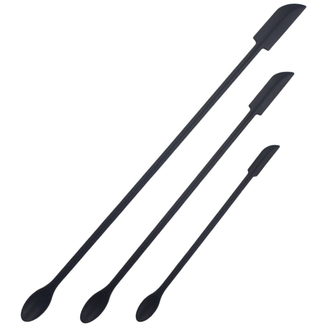 スパチュラ 化粧品用 コスメ用 3本セット ミニ ダブルヘッド ヘラ へら スプーン スティック シリコン 柔らかい クリーム スキンケア メイク フェイシャル 美容 ケアグッズ