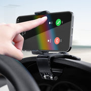 車用スマホホルダー カー用品 車載 スマホスタンド 携帯ホルダー クリップ 挟む ダッシュボード サンバイザー 360度回転 角度調整可能 簡単取り付け iPhone Galaxy シンプル カーアクセサリー