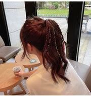 ヘアアレンジ用紐 ヘアアレンジ用ひも 紐 コード ヘアアクセサリー 20本 30本 キッズ 子ども 女の子 レディース 編み込み 三つ編み カラフル グラデーション キラキラ