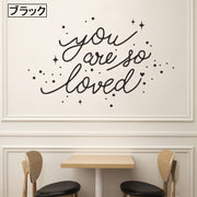 ウォールステッカー ウォールシール 壁紙シール ハート キラキラ love 英字 英文 ウォールデコレーション 壁面装飾 インテリア ブラック 黒 ホワイト 白 おしゃれ かわいい 恋人 カップル 新婚 シンプル 簡単 便利 模様替え 新居 リビング 寝室 ダイニング 雑貨 小物