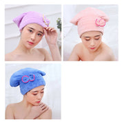 タオルキャップ ドライヘアキャップ 吸水タオル 速乾 バス用品 お風呂 シャワーキャップ 洗髪 ヘアドライ バスグッズ かわいい