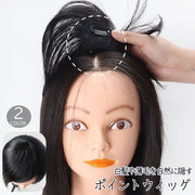 ポイントウィッグ レディース 女性用 かつら 頭頂部 つむじ 外出 お出かけ 白髪隠し 薄毛
