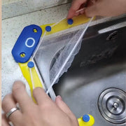 三角コーナー いらず ネット50個付き 浮かせる ネット 生ごみ 水切り ゴミ受け キッチン シンク 台所 ネットホルダー 衛生的 水切りネット 清潔 コーナー ゴミ
